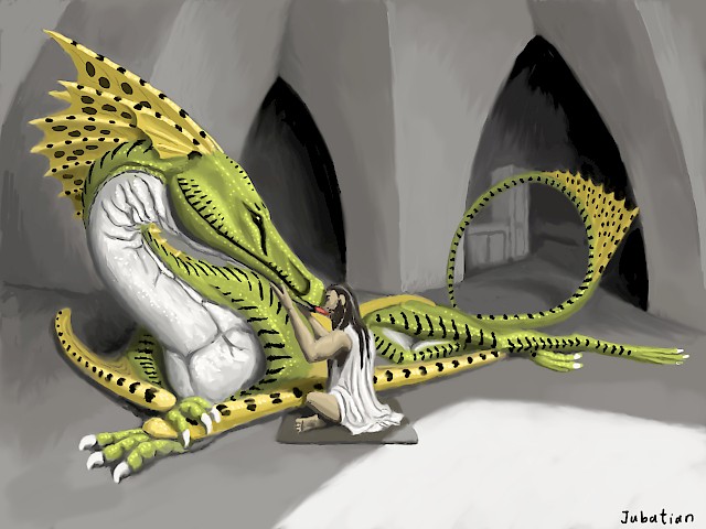 Skyworld dragon lounging